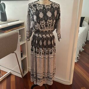 Free People midi paisley boho Dress - M